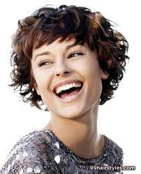 This pixie bob haircut with longer bangs will transform oval faces symmetrical, and the rose gold ombre hair will leave you with an ideal look for your head shape! Short Hairstyle Curly Hair