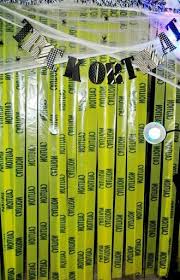 Halloween Caution Tape Curtain I Created For My Living Dining Room Doorway Fun Halloween Party Games Halloween Doorway Hallowen Decorations