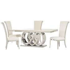 Comfortable, sturdy and just the right amount of serious. Lillian Joy White 5 Piece Dining Set El Dorado Furniture