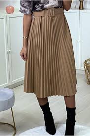 Your favorite tobacco brand at duty free discounted price. Mid Length Camel Pleated Skirt With Belt