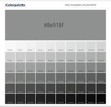 Hex Color Code 8e918f Neutral Grey Color Information Hsl Rgb Pantone Hex color codes gives the color chooser by clicking and dragging your cursor inside the picker area to highlight a color on the right. hex color code 8e918f neutral grey