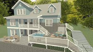 How to level deck stairs. Building A Multi Level Deck