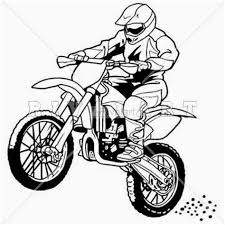 Mewarnai gambar sketsa untuk tk/paud/sd. 10 Ide Motocross Sketsa Ide Tato Motor Balap