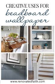 Below we see a kitchen by pinto designs. How To Hang Beadboard Wallpaper Why It S Better Than The Real Thing