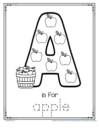 Free A Is For Apple Alphabet Trace And Color Printable Alphabet Freeprintab Preschool Alphabet Printables Alphabet Preschool Letter Worksheets For Preschool