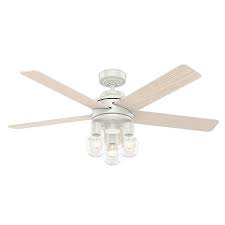 Hunter 52 Hardwick Fresh White Ceiling Fan W Led Light Kit Remote 9705404 Hsn