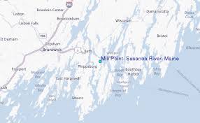 Mill Point Sasanoa River Maine Tide Station Location Guide