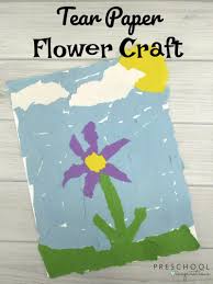 Diy flower nursery removable wall decal vinyl stickers art home decor 60x90cm. Easy Torn Paper Flowers For Kids To Make This Spring