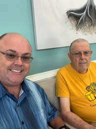 Chiropractor appointment. The amazing Dr. Lynne will get us both back in  shape. She helps dad Sciatica a great deal so he looks forward to our  appointments. And the office is great