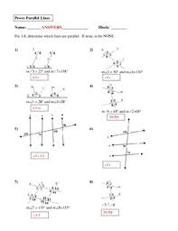 Worksheets are find the measure of the indicated angle that makes lines u, proving. Geometry Unit 3 Prove Lines Are Parallel Worksheet By Plain And Simple Geometry