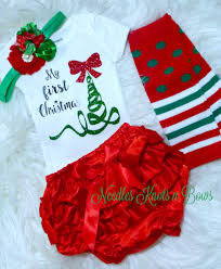 Check spelling or type a new query. Baby Girls 1st Christmas Outfit Baby Girls First Christmas Onesie Sold By Needles Knots N Bows On Storenvy