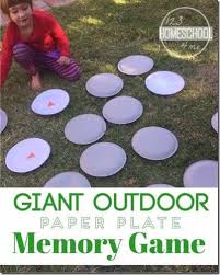 Giant Outdoor Memory Game For Kids In 2020 School Age Activities Summer Camp Activities Memory Games For Kids