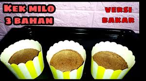 Mudahnya cara buat resepi kek coklat kukus lembab 17 best images about kek,puding,biskut dan lauk pauk on via www.pinterest.com. Kek Milo 3 Bahan Versi Bakar Youtube