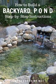 How to build your own pond. How I Built A Backyard Pond By Myself Empress Of Dirt Diy Pond Diy Ponds Backyard Ponds Backyard