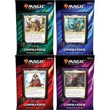 Edh recommendations and strategy content for magic: Commander 2019 Set 4 Decks The Mana Shop