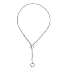 A lariat necklace is a long chain that can be knotted or wrapped around the neck several times. Doina Lariat Necklace In Sterling Silver Jewellery By Monica Vinader