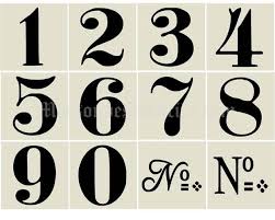 Old World Number Stencils Caligraphie Pochoir Chiffre Et Pochoir