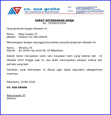 13/ 40b kota bandung nomor. Cara Mendapatkan Dan Contoh Surat Keterangan Kerja