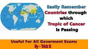 New york city (grand central terminal). Countries Through Which Tropic Of Cancer Is Passing Youtube