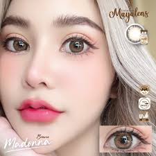 Madonna Brown จะลุคไหนๆใส่ก็สวย ไม่โป๊ะมีแต่ความปังใสๆน่าร๊ากกก #mayalens #  ฝาน้ำตาล #ค่าน้ำ55% #เลนส์กรองแสงยูวี โดดเด่นด้วย ค่าน้ำ55% 🔥ตัวเลนส์  ผลิตจาก mpc polymer 🔥นุ่ม สบายตา ทุกครั้ง ที่ใส่ 🔥 200  ดีไซต์สุดฮิตจากเกาหลี สอบถาม/สั่งซื้อสินค้า Line ...