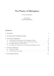 Pdf The Power Of Metaphor Eduard Buzila Academia Edu