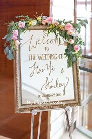 60 Prettiest Spring Ideas Diy Wedding Welcome Sign On Silver Mirror Adorned With Greenery And Florals Wedding Sign Decor Mirror Wedding Signs Wedding Signs