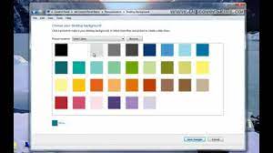 Change desktop background and colors. How To Change The Windows 7 Desktop Background Youtube