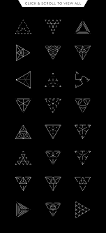 Geometry 24 Triangles Geometric Tattoo Line Art Tattoos Tattoos