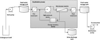 Flow Diagram For The Bwro Plant In Pozo Colorado Download