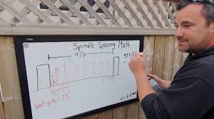 To meet the 4″ ball rule required by most building codes, space these spindles every 5 1/4″ on center. How To Calculate Equal Spindle Spacings For Any Type Of Railing Youtube