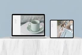 Free psd mockups templates for packaging magazine, book, stationery, apparel, device, mobile, editorial, packaging, business cards, ipad, macbook, glassware Free Multi Device Mockup Free Design Resources