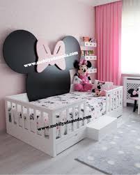 Arkasi Minnie Mouse Cekmeceli Yer Yatagi Arkasi Cekmeceli Minnie Mouse Yat Decorar Habitacion Bebe Decoracion Dormitorio Nina Decoracion Habitacion Bebe