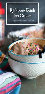 Rainbow Dash Ice Cream No Churn Recipe Cook S Hideout Ice Cream Maker Recipes Frozen Dessert Recipe Ice Cream Recipes