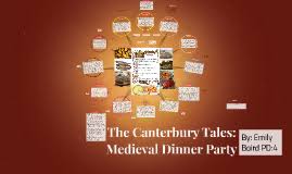 One single peacock monk #1: The Canterbury Tales Medieval Dinner Party By Emily Baird