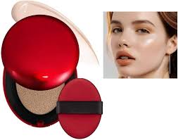 Cushion Foundation, Semi-Matte Finish 72-Hour Foundation Full Coverage Sun  Protection, Waterproof, Clear Makeup Red+Shell+Air Focuses on Keeping The  ...