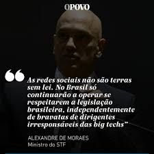 Um dia após o magnata Mark Zuckerberg anunciar que vai abolir a checagem de  conteúdo na Meta, o ministro Alexandre de Moraes, do STF, declarou que as  redes só continuarão a operar