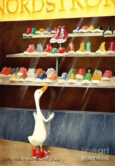 baby needs a new pair of shoes...PRINT by Will Bullas