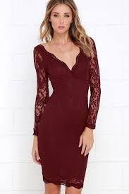 Date Night Burgundy Lace Dress Lace Burgundy Dress Lace Dress Burgundy Cocktail Dress