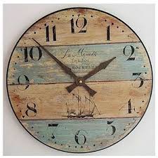 Driftwood Style Clock Add Western Stencil Designs Nautical Clocks Clock Wall Art Nautical Wall Clock