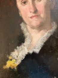 Proantic: Eugène Vidal (1850-1906), Portrait Of A Woman, Oil On Canvas