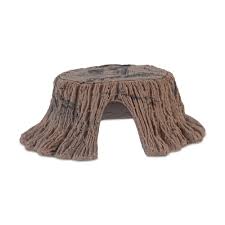 You can remove a tree stump yourself provided you're willing to do a lot of hard work and hire a stump grinder. Imagitarium Tree Stump Reptile Hideaway Small Petco