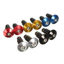 1 Pair 7 8 Inch Motorcycle Bike Handlebar Hand Grips Bar End Plugs Cap Forharley Davidson For Honda Blue Black Silver Red St Kitts And Nevis Bissau Grenadines