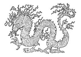 Full Dragon In A Complex Coloring Page Artist Vera Petruk Dragon Coloring Page Coloring Bookmarks Coloring Pages