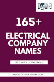 365 Best Electrical Company Names Ideas With Logos Technical Schools Company Names Catchy Names