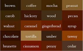 shades of brown brown shades color shades color names