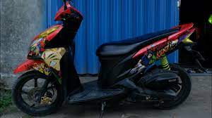 First review modifikasi honda vario techno 110 babylook. Modifikasi Vario 125 Naruto Decal Full Block Youtube