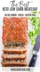 Paleo Keto Low Carb Meatloaf Recipe Gluten Free 300 Calorie Meals Low Carb Meatloaf Basic Meatloaf Recipe