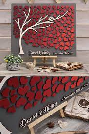 3d Wedding Guest Book Alternative Tree Wood Custom Unique Guestbook Hearts Burgundy Autumn Wedding Rustic Guestbook Wooden Tree Of Life Gift Wedding Guest Book Alternatives Wedding Guest Book Alternative Wood Wedding