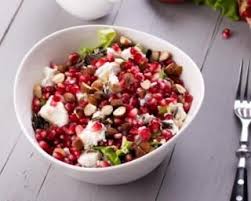Recette De Salade Folle De Riz Sauvage A La Grenade Amandes Et Feta Recette Salade Folle Riz Sauvage Recette Salade