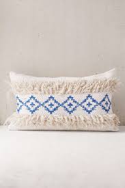 Woven Geo Tufted Bolster Pillow Boho Pillows Boho Throw Pillows Throw Pillows